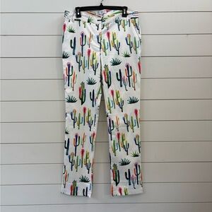 Ovi Multicolor Cactus Pattern Chinos